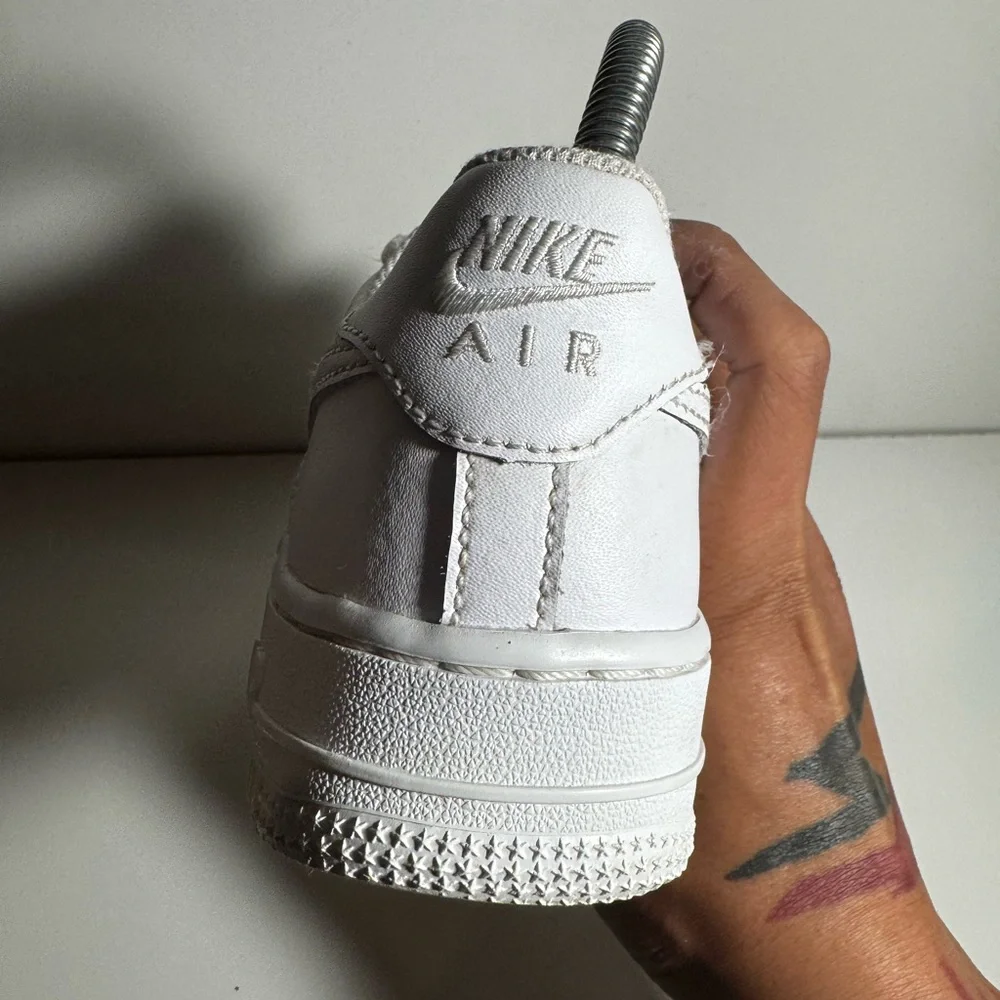 Nike Air Force 1 ‘07 Low “Triple White” GS Size 4Y - Picture 5 of 12